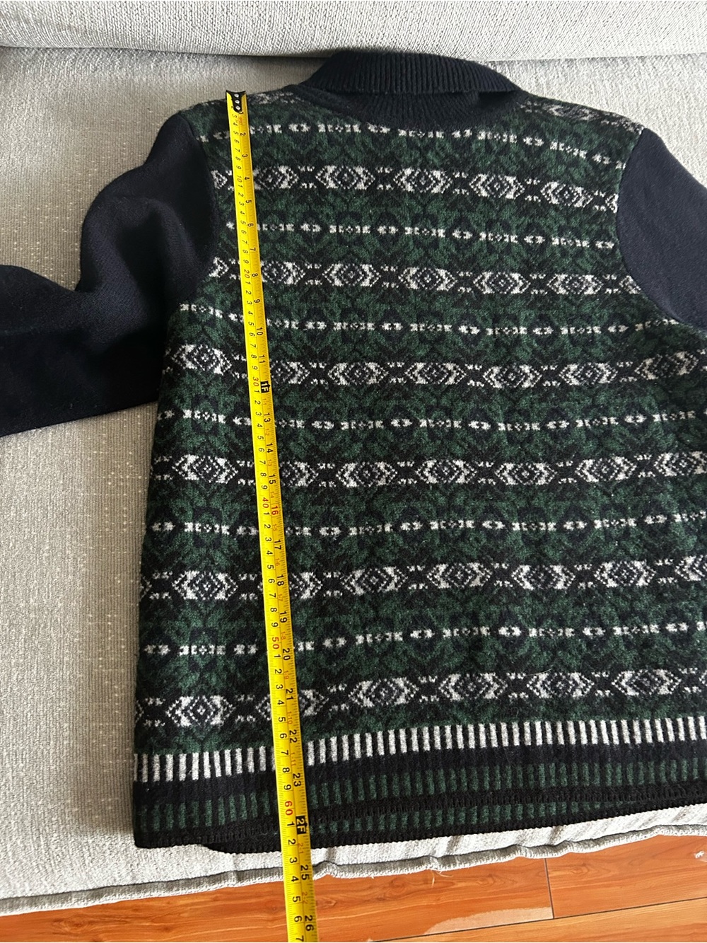 JW Anderson x Uniqlo Sweater Womens L Turtleneck Wool Fisherman Fair Isle - Picture 4 of 11